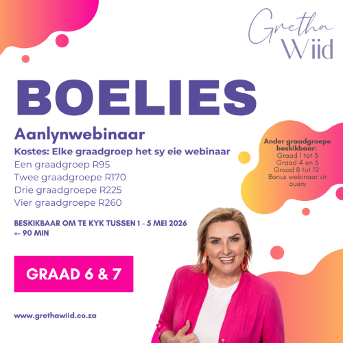 Aanlyn Webinaar: Graad 6–7 Leerders